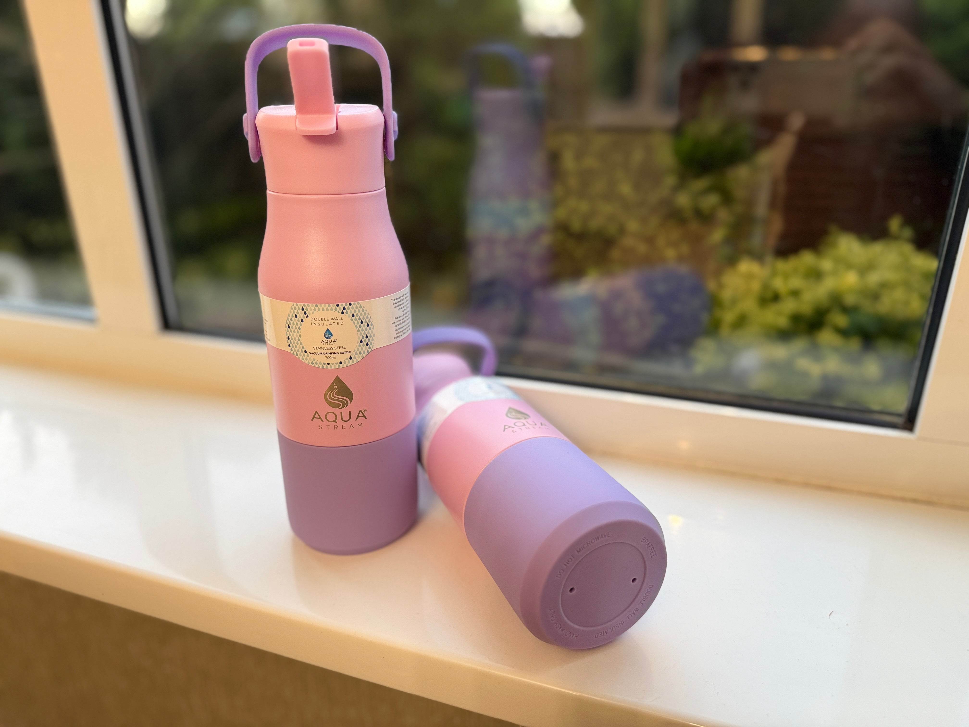 Double wall stainless steel vacuum sports water bottle