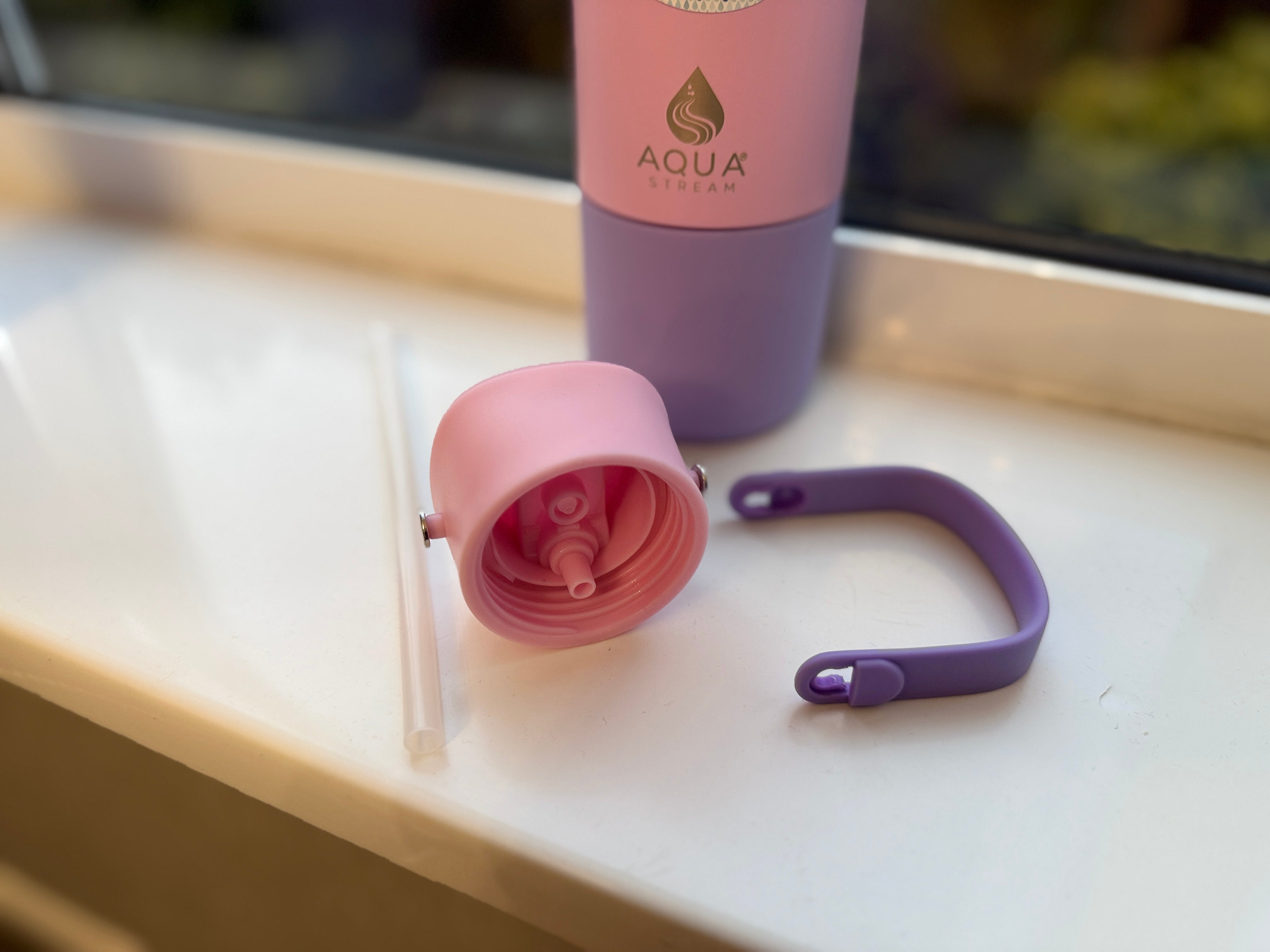 Double wall stainless steel vacuum sports water bottle