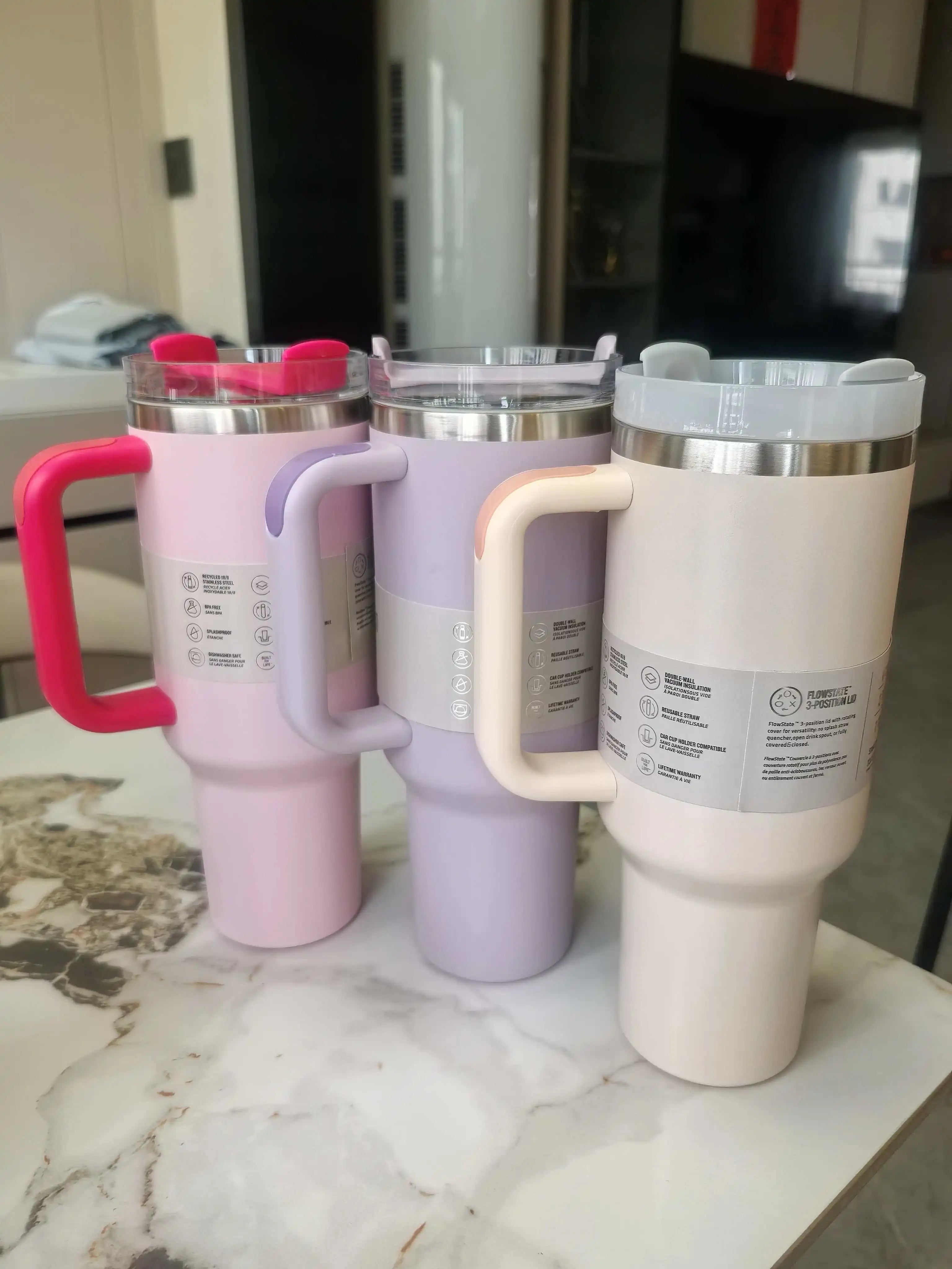 40-ounce vacuum insulated mug, double-walled thermos, stainless steel car water bottle, suitable for hot and cold drinks