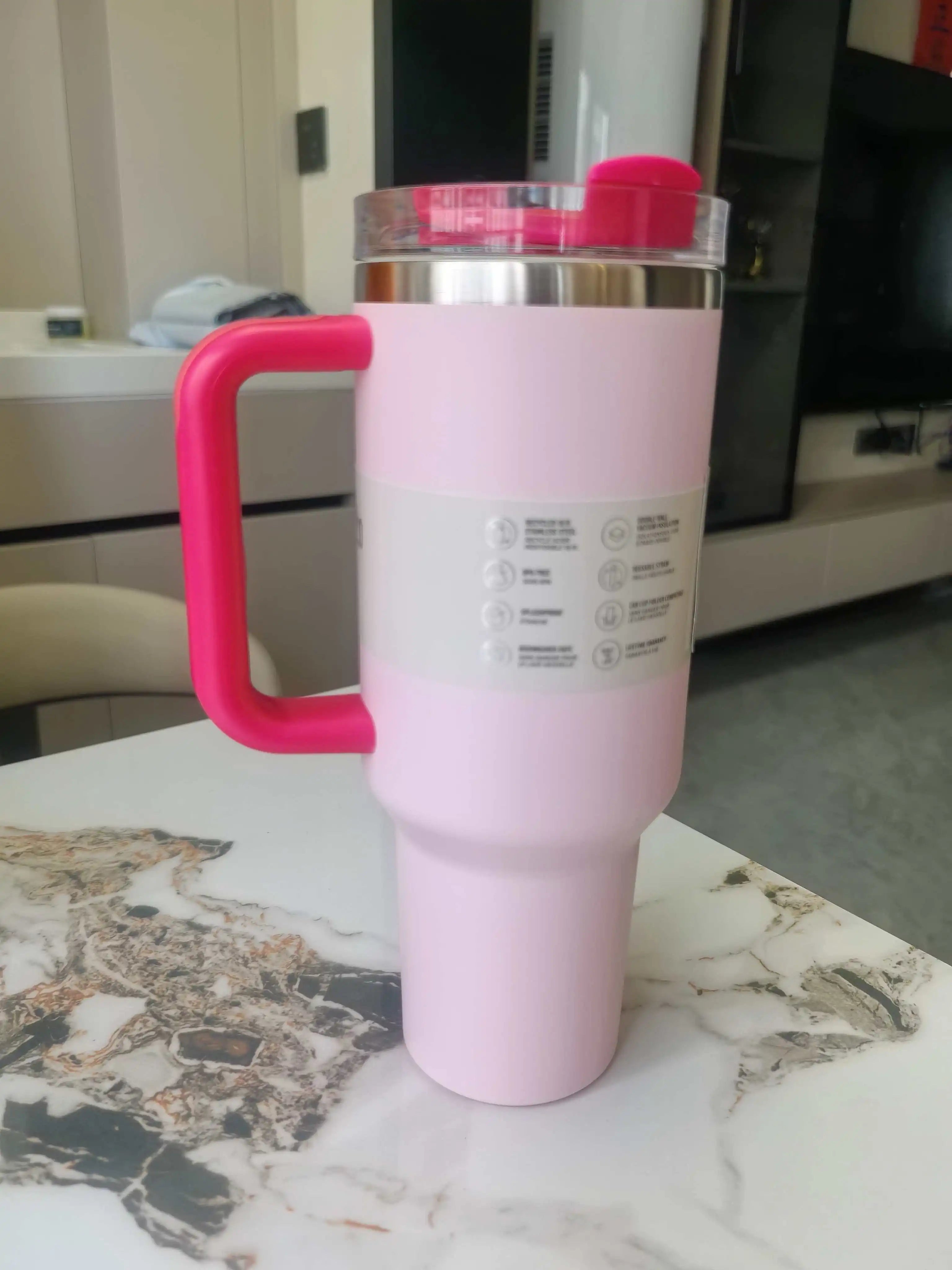 40-ounce vacuum insulated mug, double-walled thermos, stainless steel car water bottle, suitable for hot and cold drinks